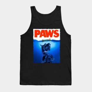 Schnauzer Dog PAWS Tee Triumph for Canine Chic Admirers Tank Top